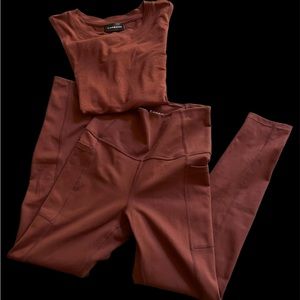 Carbon legging and top set